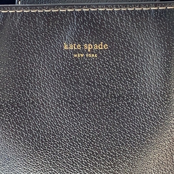 📌Kate Spade Black/ White Stitching Purse Tote - Picture 2 of 10